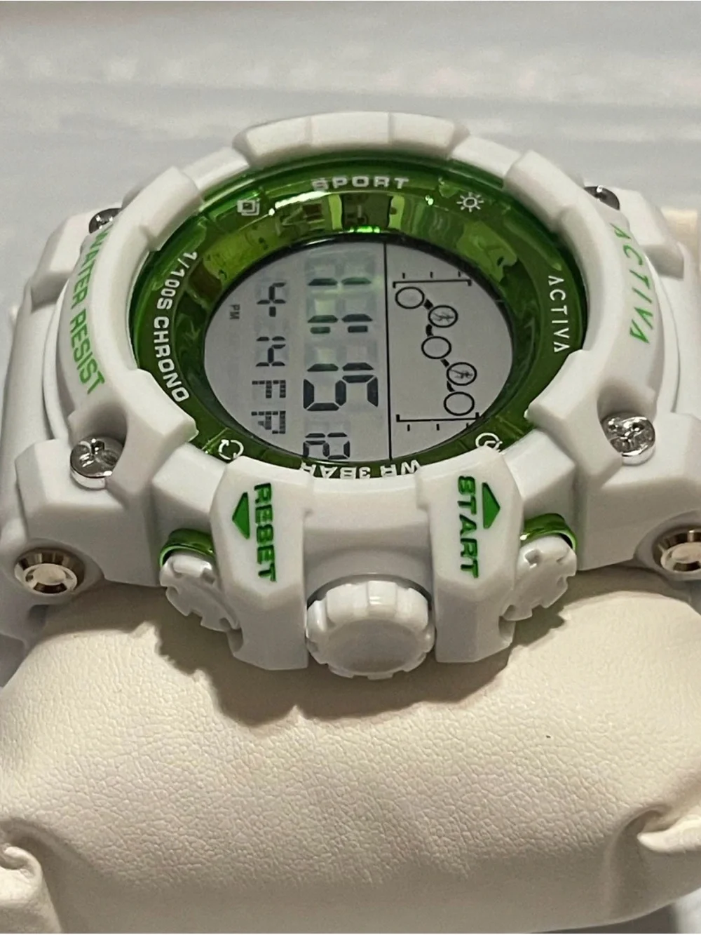 Activa Digital Essentials Unisex 50mm White and Green Tone Case